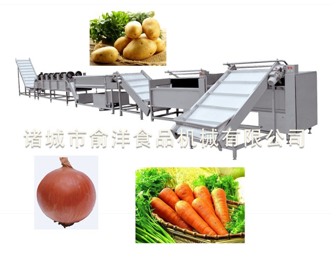 根茎类净菜脱水加工流水线